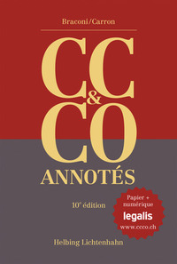 Code civil suisse et Code des obligations annotés (CC & CO) - Edition similicuir et édition numérique